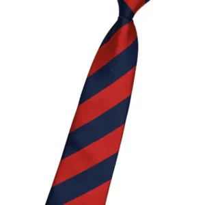 Tie - Zipper 14" Red/Navy Stripe